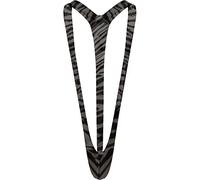 MFUOE Borat Mankini ManThong Maillot de Bain Homme V-String Sous-vêtements Sexy Mankini avec Bretelles Maillot de Bain Fantaisie Déguisement Cerf, Zèbre rayé, Taille unique