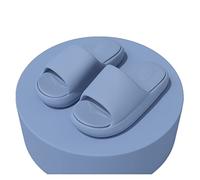 MFUZHAGN2024 Sandales Pantoufles Femme Été Fond Épais Maison Pantoufles Sports D'intérieur Et De Plein Air Sandales for Hommes Sandales Femme été(Misty Blue,40/41)