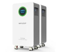 MFUZOP 12V 300Ah LiFePO4 Batterie, BMS 200A Intégré, 15000+Cycles Cycle Profond Batterie Lithium 12v Max 3840Wh, supportée en série/parallèle pour Camping-Car, Masion, Solaire (48V 300AH*2Pcs)