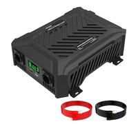 MFUZOP Convertisseur 12V/24V vers 220V 230V Pur Sinus 1200W/2300W, Onduleur Onde Sinusoïdal Pure 2000W/4000W en Puissance de crête, avec Système de Détection Intelligent avec 2 Prises UE, Type-C