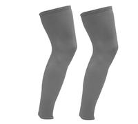 MFWHEFJ Manchons De Compression Jambe 1 paire de manchons compression longs for les jambes, for le sport, genoux, protection, for hommes et femmes, basketball, football, course à pied(Gray,XS)