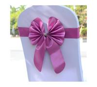 MFWHEFJ Noeud Chaise Mariage 20 pièces Ceintures nœud Papillon élastique | Bande de chaise prête à l'emploi for la décoration d'événement de banquet d'hôtel de noce(Purple)