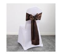 MFWHEFJ Noeud Chaise Mariage 50PCS Christmas Green Satin Chair Sashes