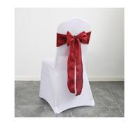 MFWHEFJ Noeud Chaise Mariage 50PCS Christmas Green Satin Chair Sashes