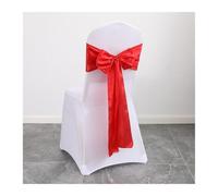 MFWHEFJ Noeud Chaise Mariage 50PCS Christmas Green Satin Chair Sashes