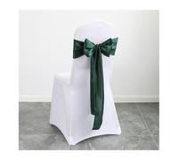 MFWHEFJ Noeud Chaise Mariage 50PCS Christmas Green Satin Chair Sashes