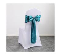 MFWHEFJ Noeud Chaise Mariage 50PCS Christmas Green Satin Chair Sashes