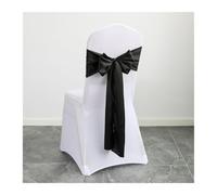 MFWHEFJ Noeud Chaise Mariage 50PCS Christmas Green Satin Chair Sashes