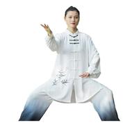 MFWHEFJ Tenue Tai Chi Costume de Tai Chi à Manches Longues, Couleur dégradée, Costume Pratique du, Ensemble Spectacle d'arts Martiaux(Two-Piece Set A,M)