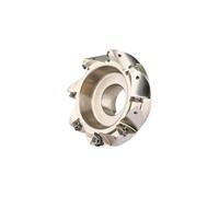 MFWN90 Tête de fraisage faciale 100 mm MFWN 90 degrés Double face Hexagonal Coupe lourde pour inserts WNMU080608 Support de mandrin (sans inserts)