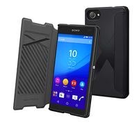 MFX SEEAF0034 Etui Folio pour Sony Xperia Z5 Compact Noir