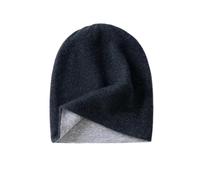 MFXFKOKGAX Bonnet en Pur Cachemire for Hommes Et Femmes, Double Couche Épaisse, Tricoté, Idéal for l'hiver Et Les Activités De Plein Air.(Dark Grey)