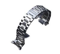 MFXFKOKGAX Bracelet De Montre For Acier Inoxydable For Extrémité Incurvée, Compatible For Les Bracelets For Longines 22 Mm For 24, Fermoir Papillon Universel(Silver,22mm)