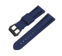MFXFKOKGAX Bracelet De Montre For Caoutchouc Silicone For Panerai PAM, Noir For Vert, Boucle Ardillon, Sport, Étanche, Remplacement(Blue-BK,26mm)