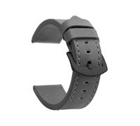 MFXFKOKGAX Bracelet De Montre For Samco For Cuir Vintage, Accessoire Sport, Boucle For Acier Inoxydable, 18 Mm, 20(Gray Black)