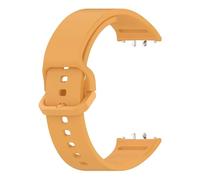 MFXFKOKGAX Bracelet De Montre Sport For Silicone Durable, Couleur Unie, Réglable, Compatible For Samsung Galaxy Fit 3 SM-R390(Orange yellow)