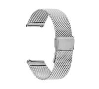 MFXFKOKGAX Bracelet Milanais For Maille Épaisse 18 Mm, 20, 22, 24, For Acier Inoxydable, Épaisseur 3, Compatible For Les Bracelets For DW For Dégagement Rapide(Silver,18mm)