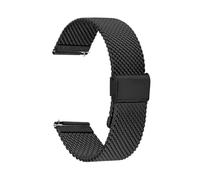 MFXFKOKGAX Bracelet Milanais For Maille Épaisse 18 Mm, 20, 22, 24, For Acier Inoxydable, Épaisseur 3, Compatible For Les Bracelets For DW For Dégagement Rapide(Black,18mm)