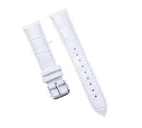MFXFKOKGAX Bracelets De Montre For Cuir 12/14/16/18/20/22/24 Mm For Boucle Ardillon For Acier(White,18mm)