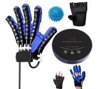 MFYDPP Entraîneur De Doigt Hémiplégique, Gants De Robot De Rééducation, Entraîneur De Rééducation des Doigts De La Main Gauche Et Droite, Soulage La Raideur De La Main(Size:XL,Color:Gaucher)