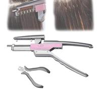 MFYDPP Kit De Machine D'extensions De Cheveux 6d, Outil D'extensions De Cheveux De Cheveux Humains De 2e Génération, Cinq Grappes D'affilée, avec Pince, pour Le Salon