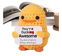 MFYOUPK Canard en Crochet Positif - Tricotée Réconfortante,Décorative Et Motivante | pour Chambre De Bébé Chevet Collectionneurs Voyage Mères Table De Nuit Bureau Enfant Coiffeuse