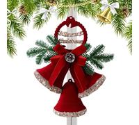 MFYOUPK Cloches de Noël, décoration de vacances, décoration de vacances | pour planificateurs de festival, porte d'entrée, couronne, escalier, rebord de fenêtre, cheminée, mur, jardin, cour, salon