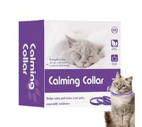 MFYOUPK Collier Apaisant pour Chats - Confort Longue Durée Accessoire Naturel,Outil Apaisant Chat - Voyage Visite Vétérinaire Toilettage Déménagement Nouvelle Maison Pension Bruits Forts Étrangers