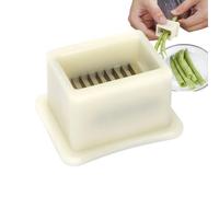 MFYOUPK Coupe-Haricots en Acier Inoxydable - Éplucheur et Découpeur de Légumes pour Haricots Verts en Coupe Française - Outil de Préparation de Repas avec Râpe et Éminceur pour Cuisine Maison