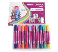 MFYOUPK Craie Pour Cheveux,Stylos Colorants 10 Couleurs - Marqueurs de Coloration Temporaire, Kit de Maquillage Lavable, Jouet Amusant pour Adolescents et Adultes pour le Cosplay