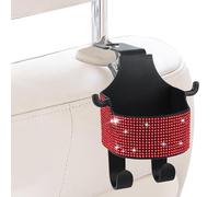 MFYOUPK Crochets pour Appuie-Tête De Voiture,Organisateur De Rangement De L'Intérieur avec Porte-Gobelet,Crochet À Sac - pour Voiture Camion Navette Quotidienne Voyage sur La Route Voyage Sortie