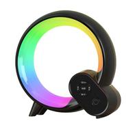 MFYOUPK Enceinte avec Lumières | Stéréo Portable Compact et Puissant | Lampe de Chevet et Son Mobile Multifonction,pour Chevet, Bureau, Extérieur, Fête, Voyage, Anniversaire et Bureau à