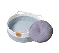 MFYOUPK Lit pour Chat,Accessoires pour Animaux Tressés avec Tapis | Lits Mignons pour Chats Et Nid De Sommeil pour Chiots | pour Chaton Lapin Petit Chien Jouet Stockage De Snack Intérieur Chambre