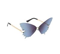 MFYOUPK Lunettes De Soleil Papillon Pour Femmes,Anti-Reflets Verres - Style Papillon Sans Monture Surdimensionnées Anti Reflet Tendance Pour Les Femmes Pour La Conduite La Plage Les Vacances D Été En