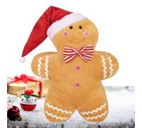 MFYOUPK Oreiller Doudou en Forme de Bonhomme en Pain d Épices | Figurines De Noël en Pain D Épice Décoratives - Décoration Peluche Ornement Jouet Doux - Décoration pour Maison Canapé Chambre Famille