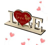 MFYOUPK Panneau de Saint-Valentin | Affichage De Fête Au Style Rustique - Décoration D'intérieur Romantique - pour la Maison Chambre Séjour Cuisine Décor Campagnard Bureau Etagère