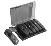 MFYOUPK Pilulier Hebdomadaire | Organisateur De Pilules 3 Fois Par Jour Avec Compartiments,Dispensateur Hermétique de Suppléments pour Après-Midi, Voiture, Poche, Réfrigérateur, Sac à Main, Hommes et