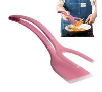 MFYOUPK Pince à Spatule pour le Retournement des Aliments,Double Fonction | Ustensile de Cuisine avec Poignée Ergonomique pour Crêpes, Steaks, Omelettes, Barbecue, Toasts, Pain et Petit