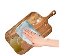 MFYOUPK Planches À Découper En Bois Pour La Cuisine - Planche À Découper En Bois Avec Manche - Plateau De Service Recto Verso Pour Steak Usage Pro Et Extérieur Restaurant