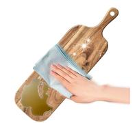 MFYOUPK Planches À Découper Pour Cuisine | Planche À Découper En Bois Avec Manche - Plateau De Service Recto Verso Pour Steak Usage Pro Et Extérieur Restaurant