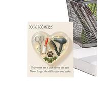 MFYOUPK Poche de Patte - Décorations Souvenir pour Le Toiletteur d'animaux avec Carte - Collection Inspirante | Cadeau pour Amis, Femmes, Hommes, et Adultes