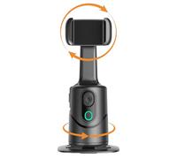 MFYOUPK Stabilisateur Vidéo Téléphone avec IA et Rotation 360° | Stabilisateur Smartphone pour Tournage Vidéo - Reconnaissance Faciale sans App pour Aventures Extérieures Vloggers Débutants