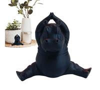MFYOUPK Statuette d'Hippopotame | Figurine Hippopotame Yoga pour Décor de Table | Décor Bureau Sculpture Art Cadeau pour Cheminée Salle de Séjour Bibliothèque Dortoir Boutique Fête Maison