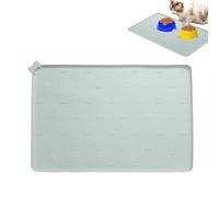 MFYOUPK Tapis de Nourriture pour Chien,Tapis de Nourriture pour Chiot en Silicone | 60 X 40 cm Antidérapant Pliable pour et Eau Intérieur Extérieur Chiens Chats | pour au Sol