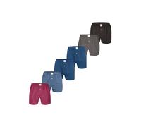 MG-1 Boxers bleu foncé / gris / rouge / noir / blanc, Taille M