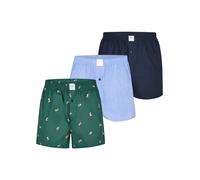 MG-1 Boxers 'Christmas' bleu marine / bleu clair / vert, Taille L