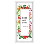 MG Design Cadre photo en bois 35 x 80 cm blanc avec verre acrylique - idéal pour suspendre ou poser, parfait pour mettre en valeur vos photos, affiches ou puzzles dans votre intérieur avec élégance