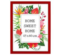 MG Design Cadre photo en bois 50 x 50 cm vert avec verre acrylique - idéal pour suspendre ou poser, parfait pour mettre en valeur vos photos, affiches ou puzzles dans votre intérieur avec élégance