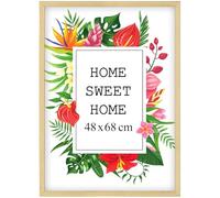 Mg Design Cadre photo en bois 48x68 cm eco avec verre acrylique - idéal pour suspendre ou poser, parfait pour mettre en valeur vos photos, affiches ou puzzles dans votre intérieur avec élégance