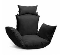 MG Design Coussin pour Fauteuil Oeuf Suspendu - en Tissu Durable, avec Rembourrage Doux, avec Appui-tête et ficelles pour Attacher - Coussin pour balancelle de Jardin, Chaise Suspendue